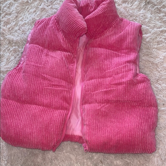 Kids Pink Puffer Vest - Picture 1 of 1